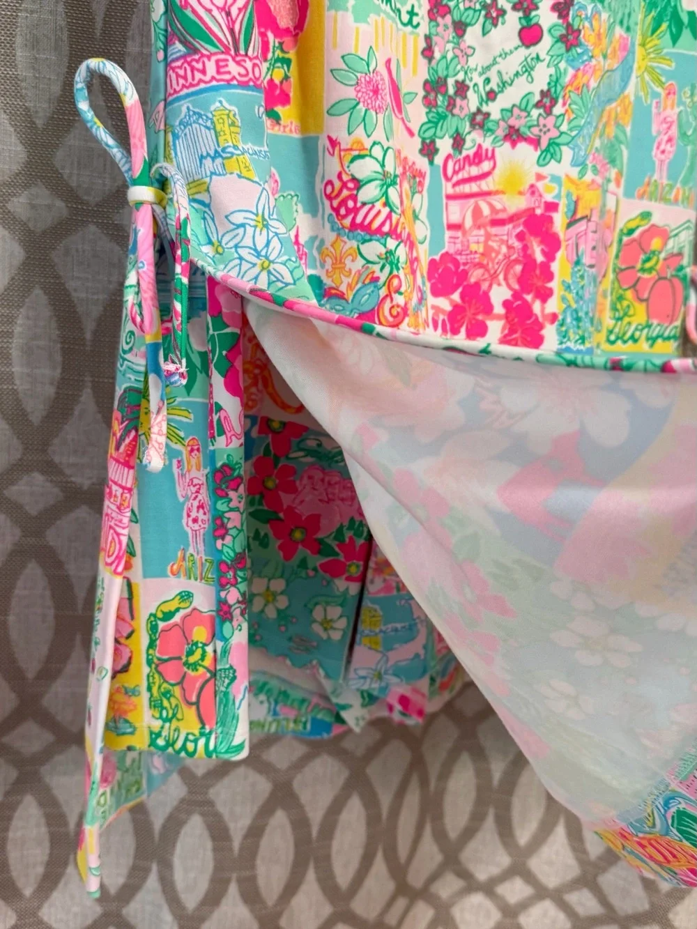 Lilly Pulitzer Sammi Romper Pop Up State of Mind Size 4